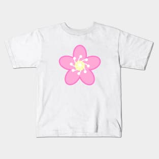 Pink Cherry Blossom Sakura Flower in White Kids T-Shirt